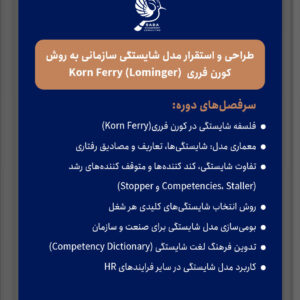 طراحی و استقرار مدل شایستگی سازمانی به روش کورن فرری Korn Ferry (Lominger)